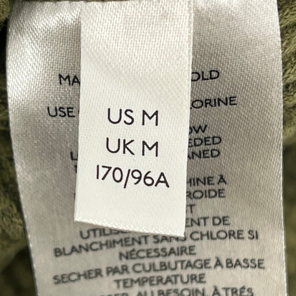 We The Free People Camo Waffle Knit Henley Top Green Camouflage Thumbholes M - Picture 7 of 8